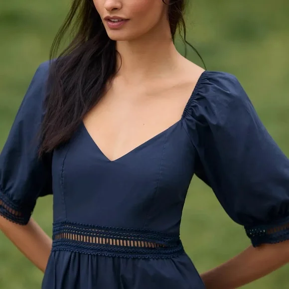 embroidered floral halter neck dress maggy london HALTER NECK MAXI DRESS WITH FLOUNCE AT SLIT – Maggy London main image 1